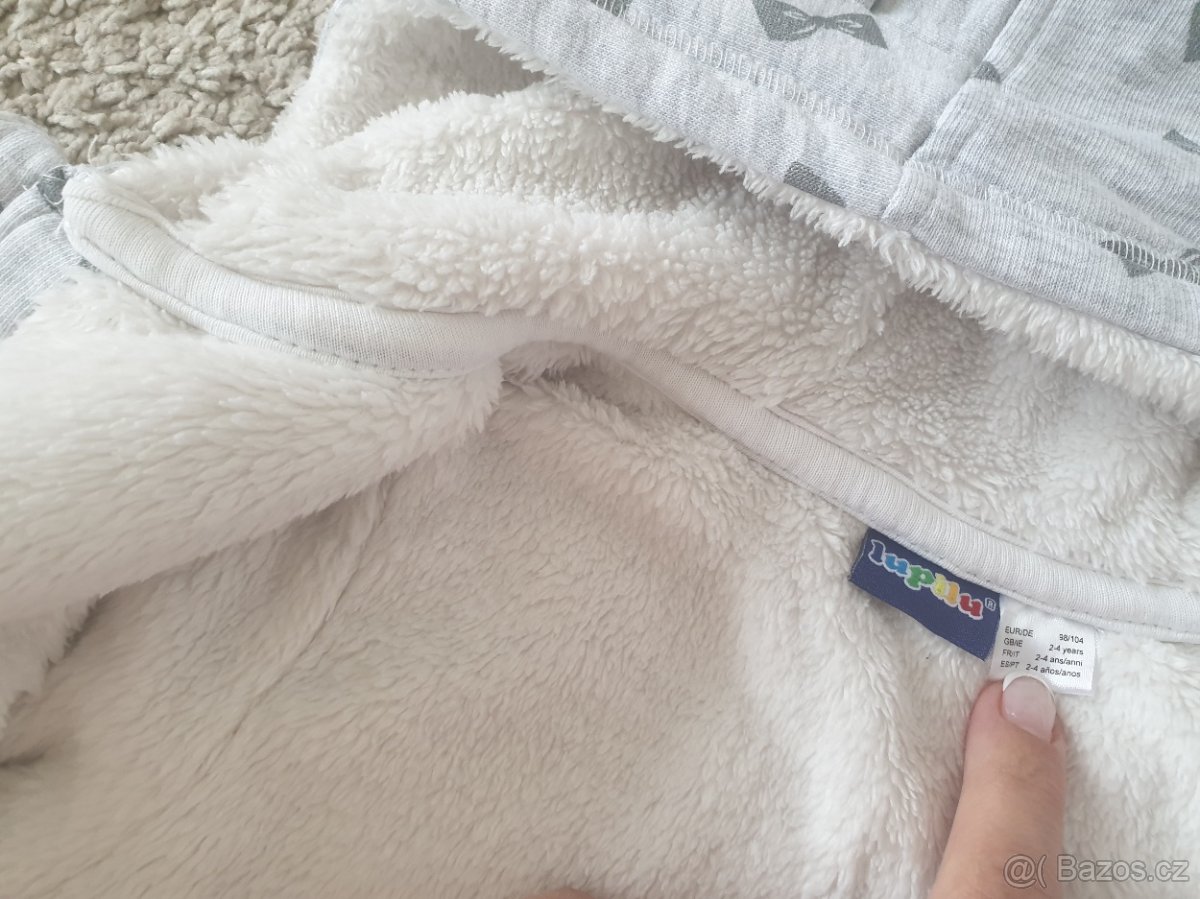 Teplá dívčí mikina 98/104 - 2