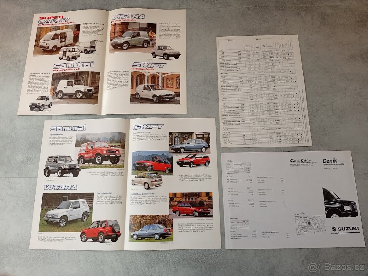 Suzuki Vitara, Samurai, Swift, Carry - prospekty, ceník - 2