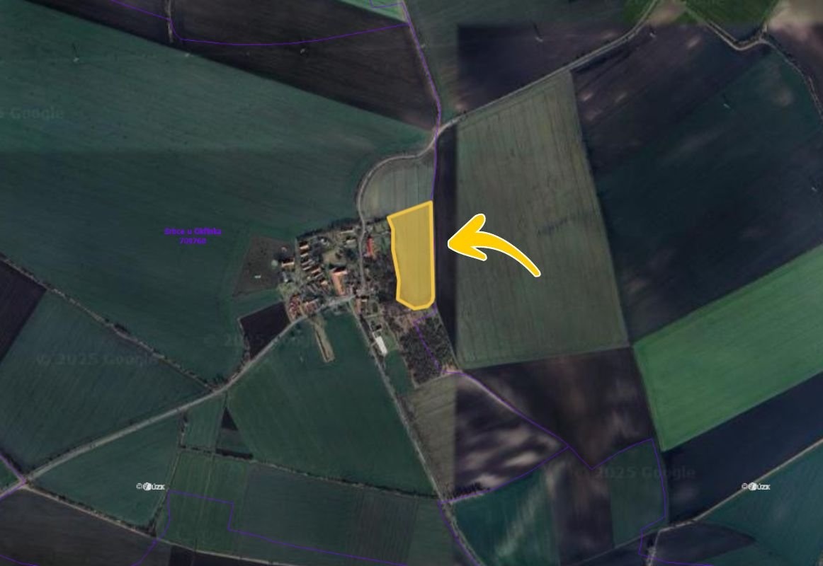 Prodej podílu 5/42 pole 2 809 m², Okřínek - 2