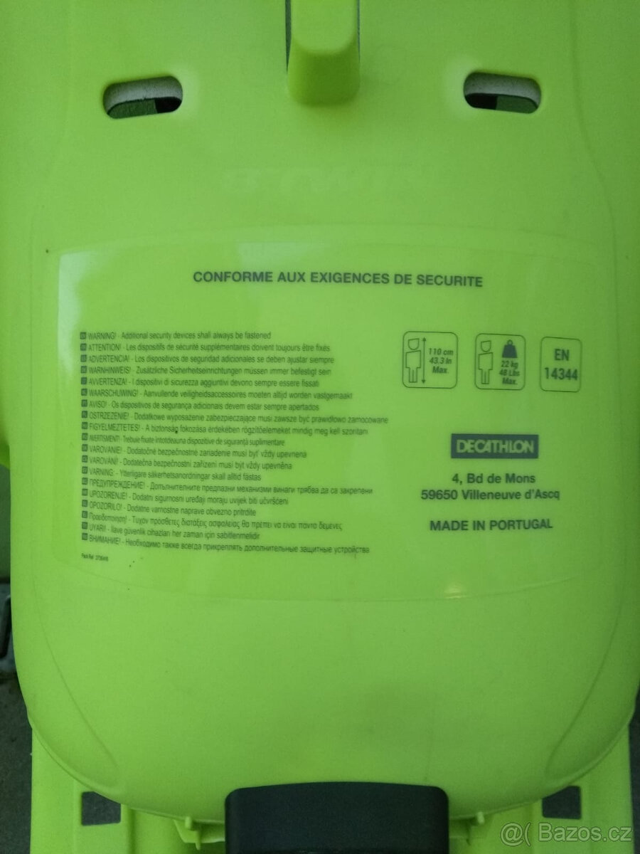 Sedačka na kolo Decathlon - 2