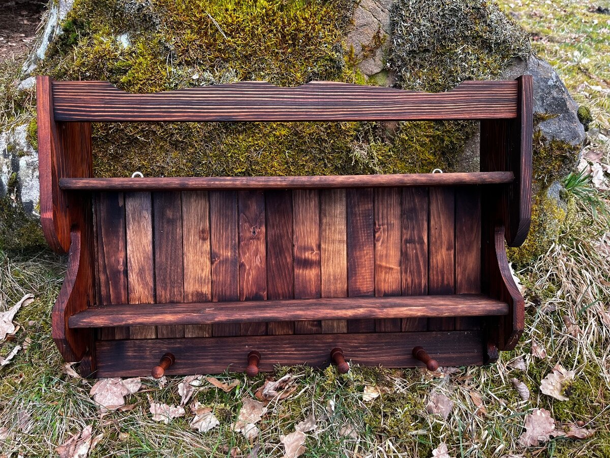 polička dřevěná nepoškozená - 2