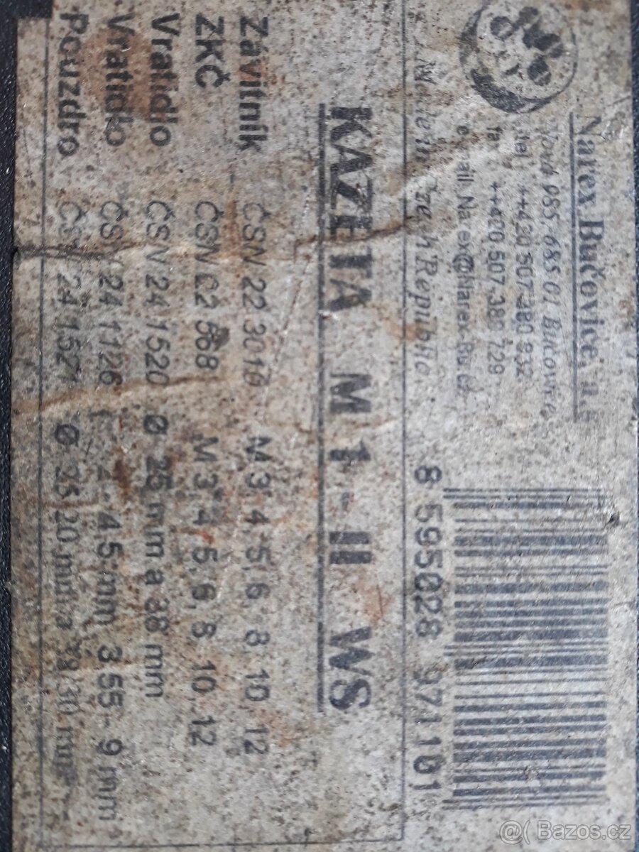 NAREX sada závitníků - 2