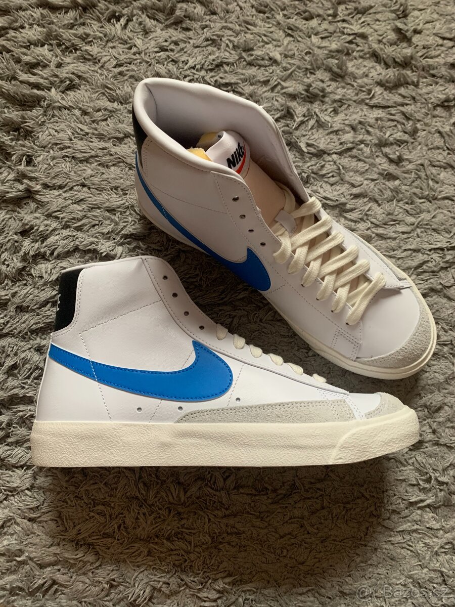 Nike Blazer Mid 77 White/Blue/Black - 2