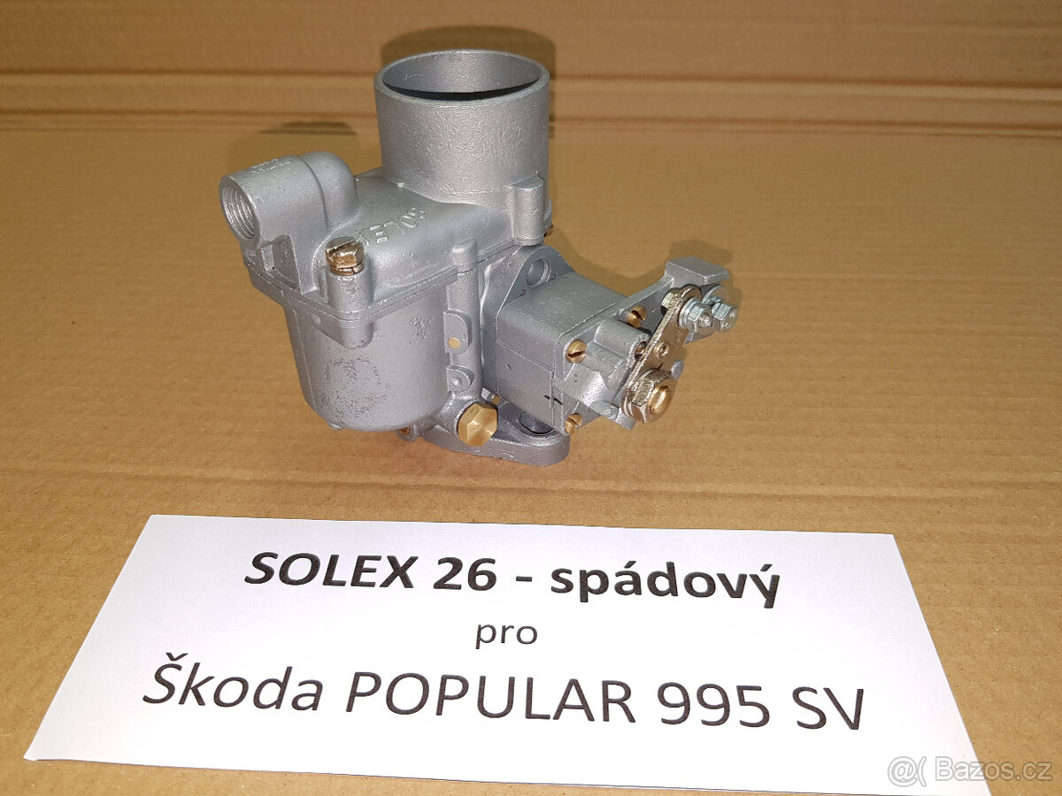 Karburátor Solex 26 po repasi - Škoda Popular, Rapid, Walter - 2