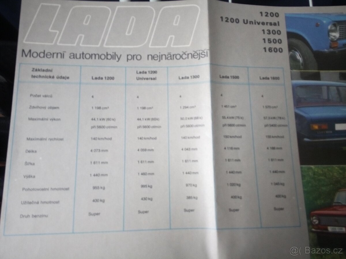 Lada-prospekt-plakát-Mototechna-česky, orig. - 2