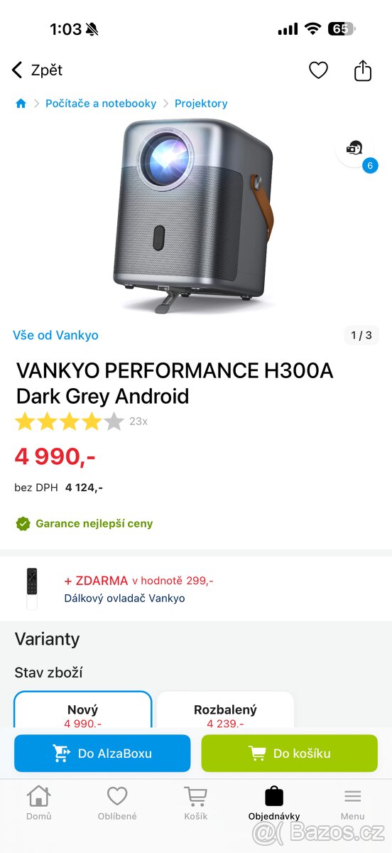 📽️ Projektor Vankyo Performance H300A (Android) - 2