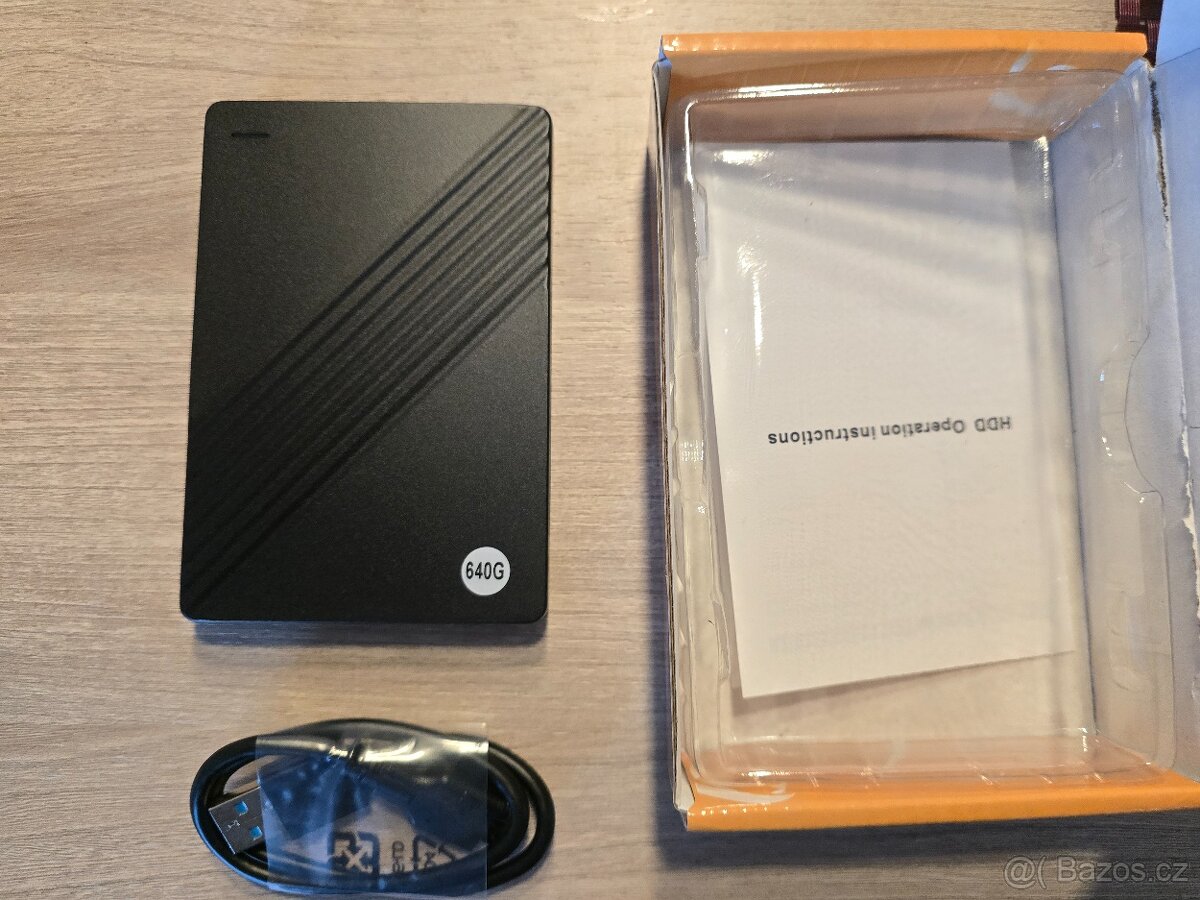 640Gb 2.5 externí disk USB 3 černý - 2