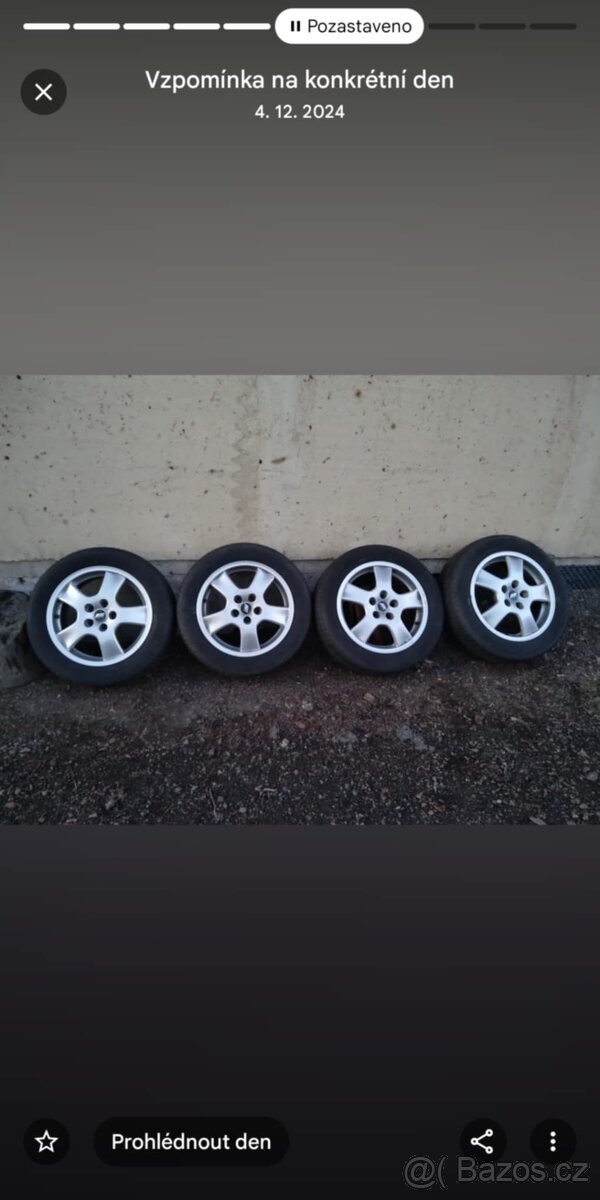 Prodám alu kola Ronal s pneu Michelin CrossClimate - 2