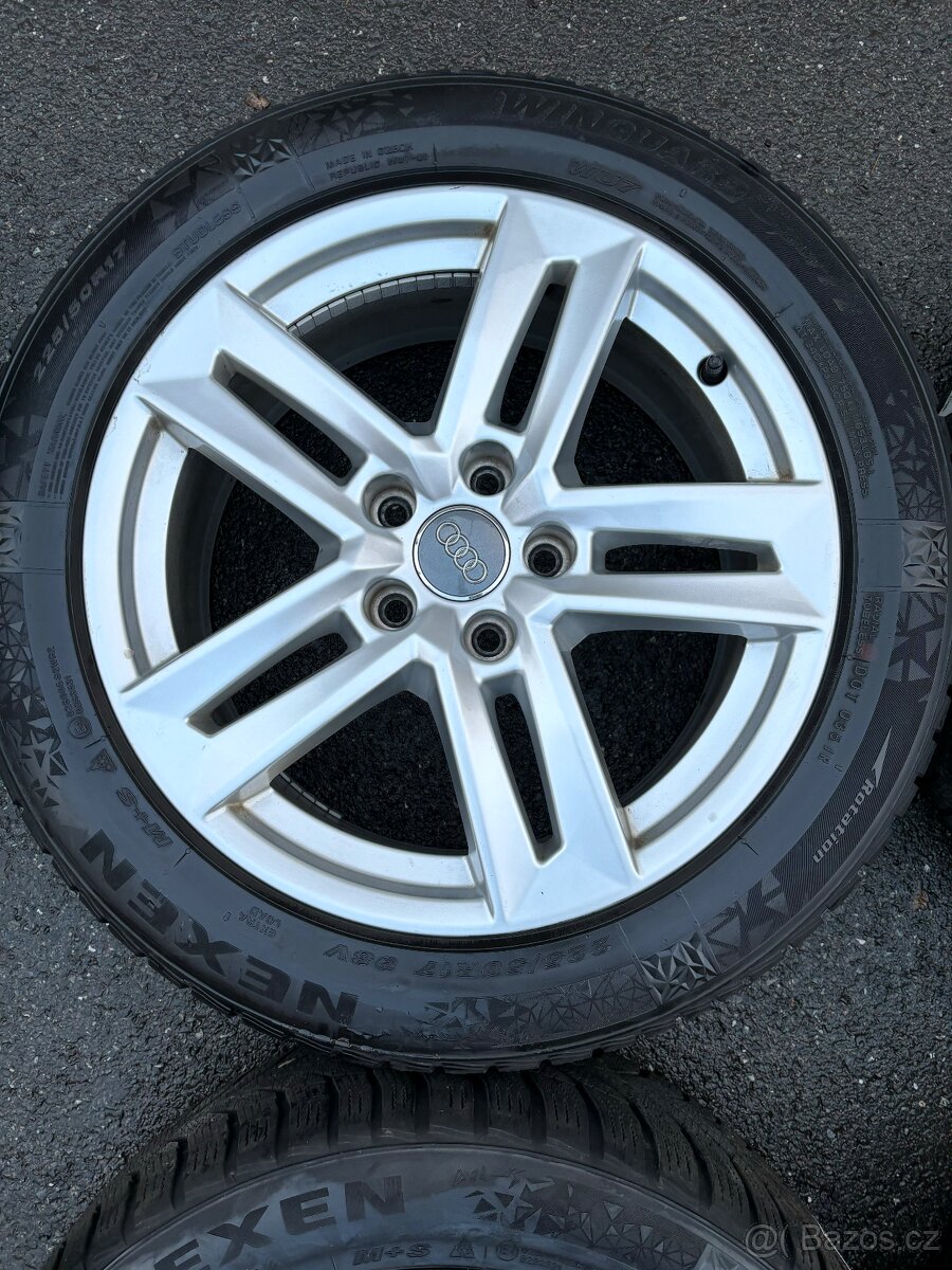 ORIGINÁL Alu Audi A4 B9 R17 5x112 Zimni Nexen 6mm - 2