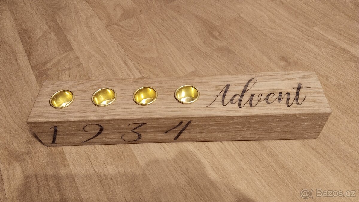 Adventní dubivý svícen nový - 2