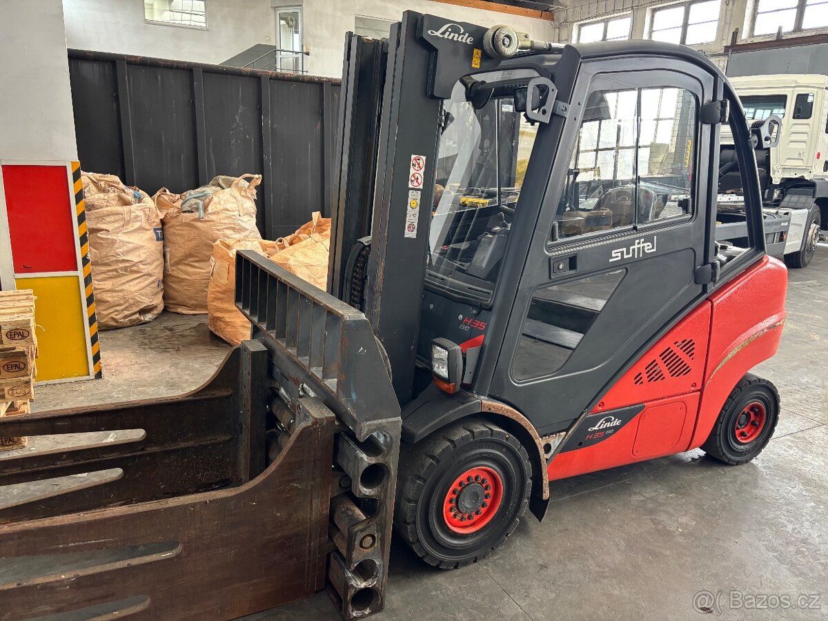 Vysokozdvizny vozik Linde H35D, 5960mth - 2