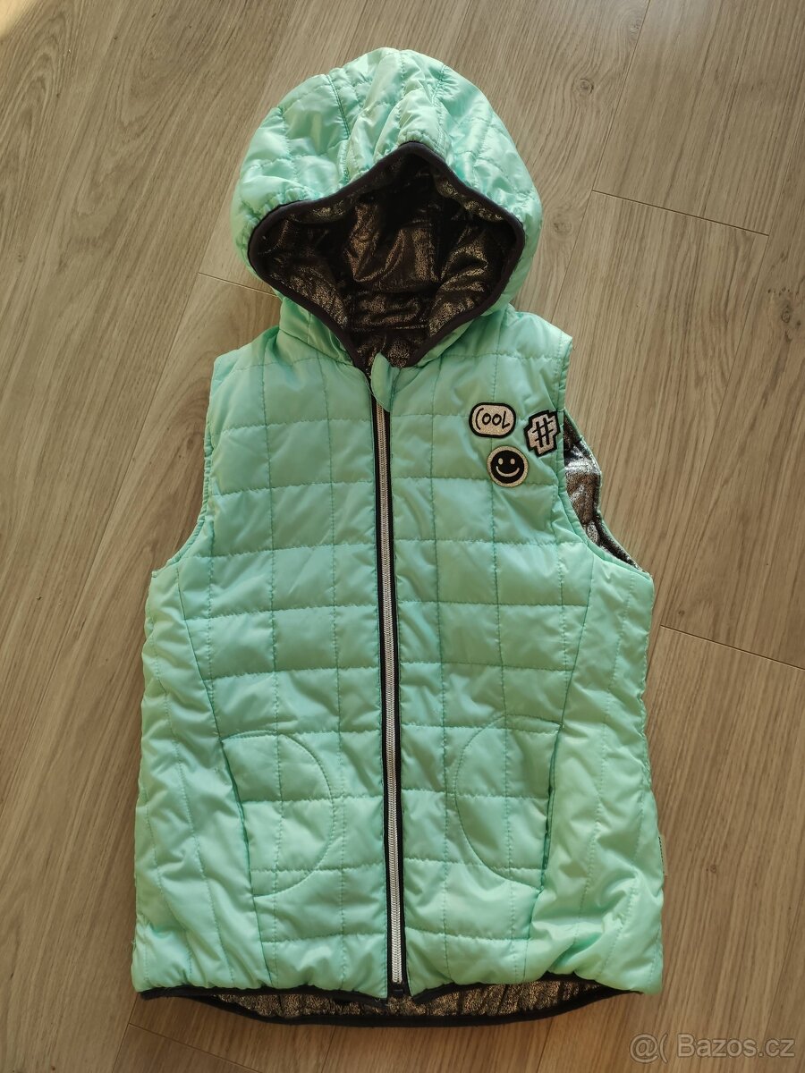 Dívčí oboustranná vesta Coccodrillo vel.146 - 2