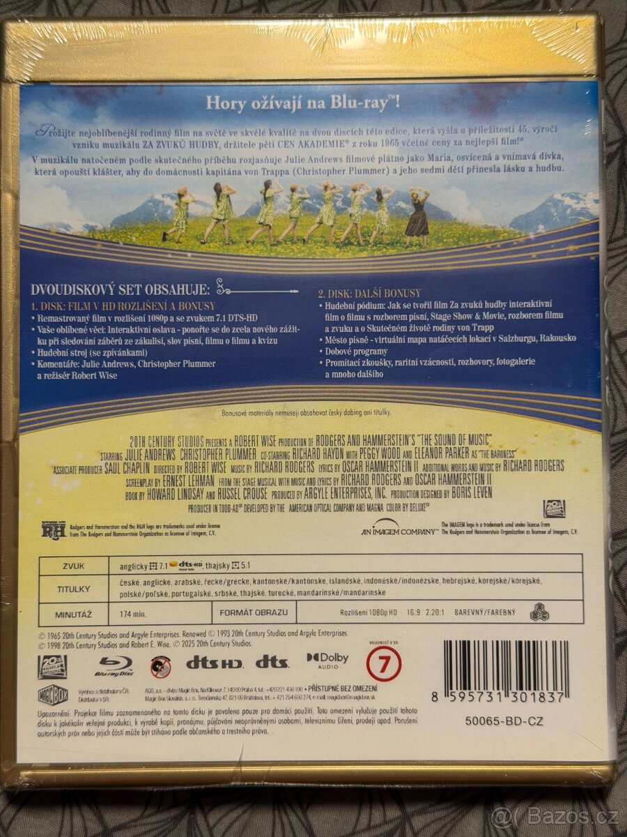 Blu-ray filmy Za zvuků hudby, Přelet nad kukaččím hnízdem - 2