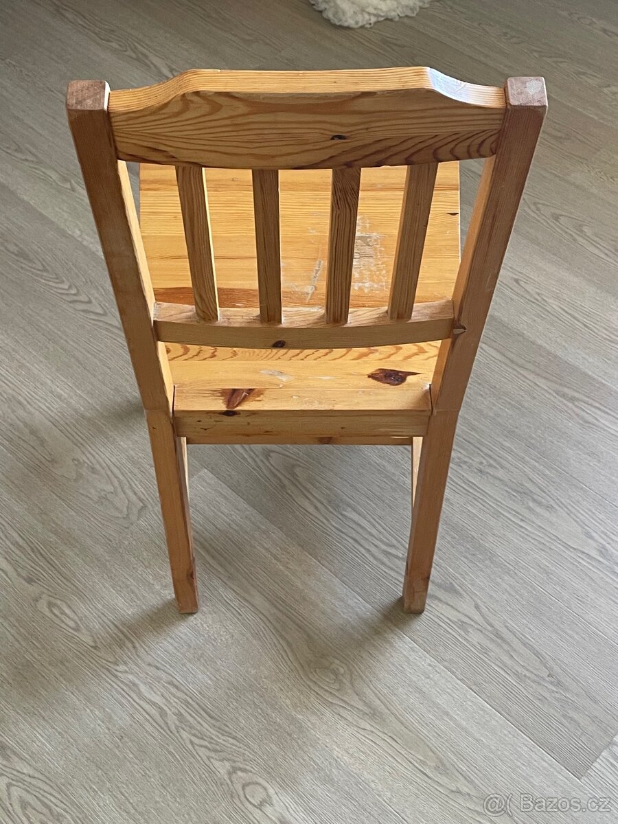 Jidelni zidle ikea drevena - 2