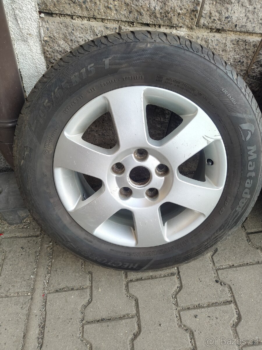 ALU disky originál Škoda 5x112 r15 (sada č.2) - 2