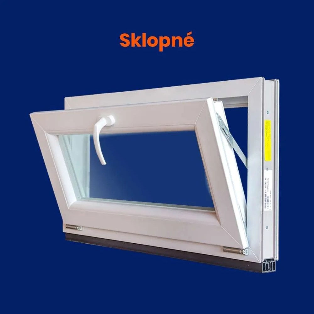 Antracitové sklopné sklepní okno - 2