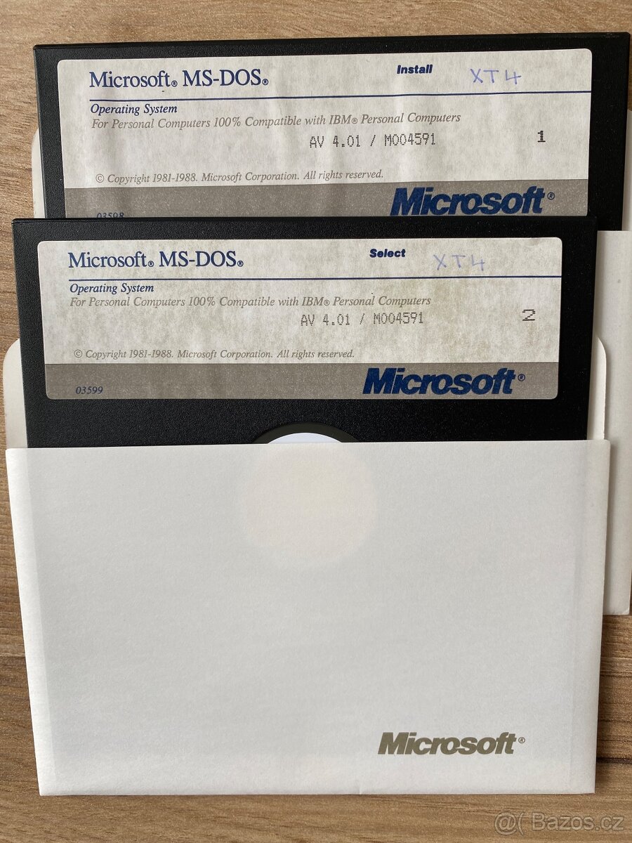 Instalační diskety MS-DOS 4.01 - 2