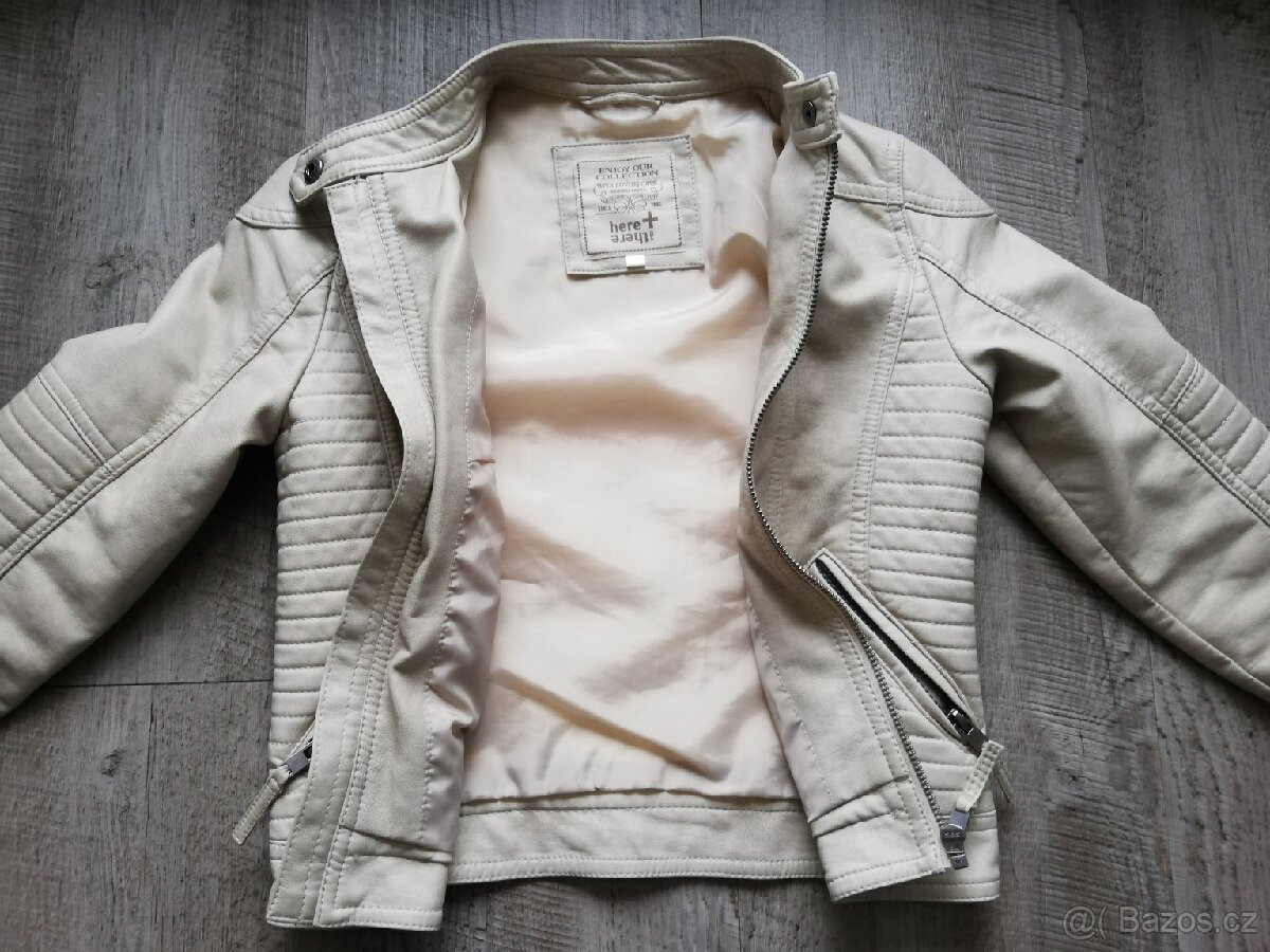 Koženková bunda vel. 134 - 2