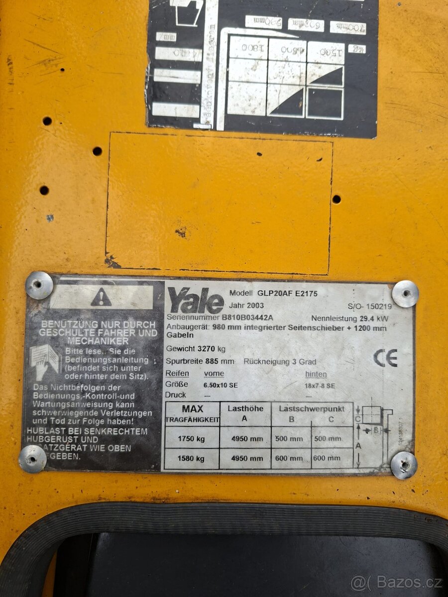 VZV YALE GLP 20AF - 2