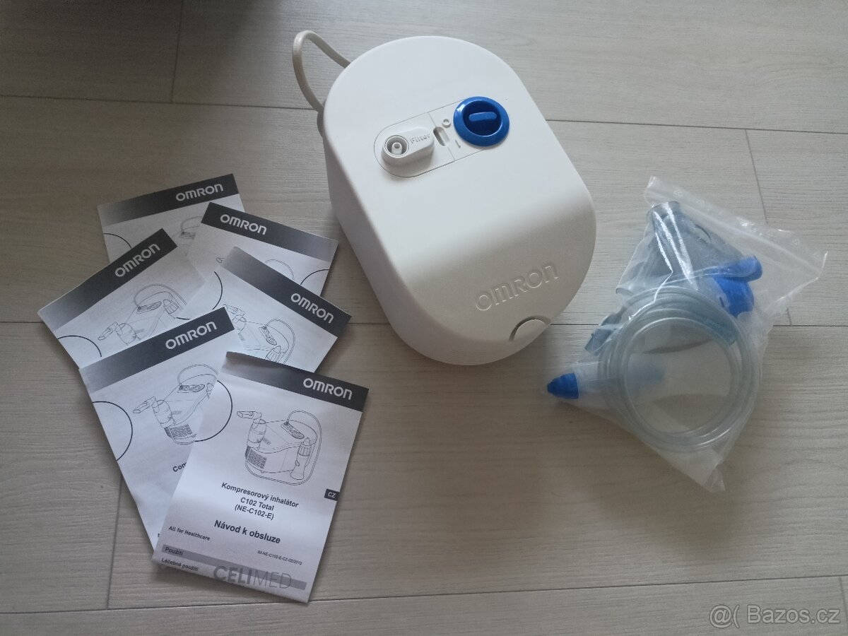 INHALÁTOR KOMPRESOROVÝ OMRON C102 Total PŘÍSLUŠENSTVÍ VČ. NO - 2