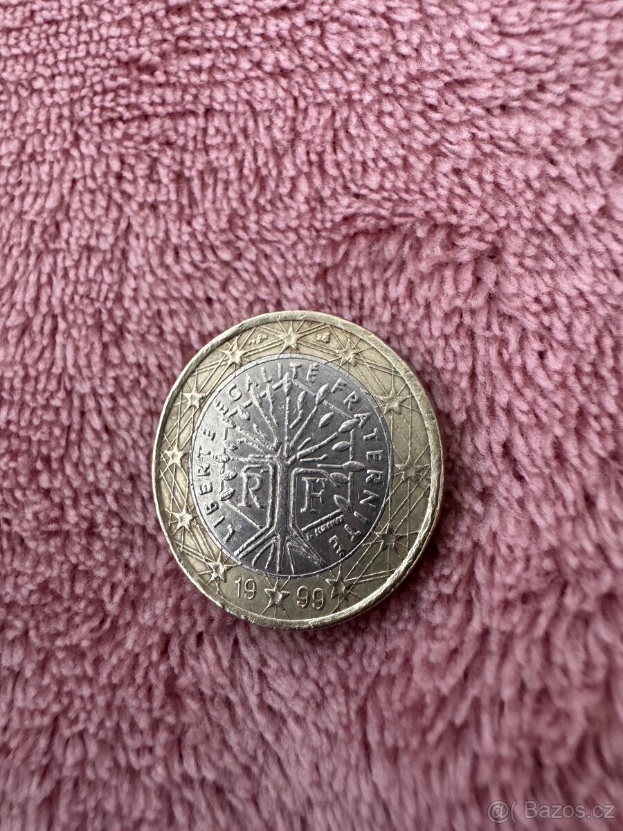 Mince 1€ z roku 1999 Francie - 2
