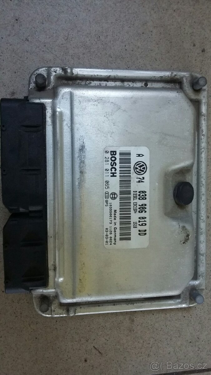 Jednotka motoru VW, Škoda. 1,9 Tdi, 74kw. 038906019DD - 2