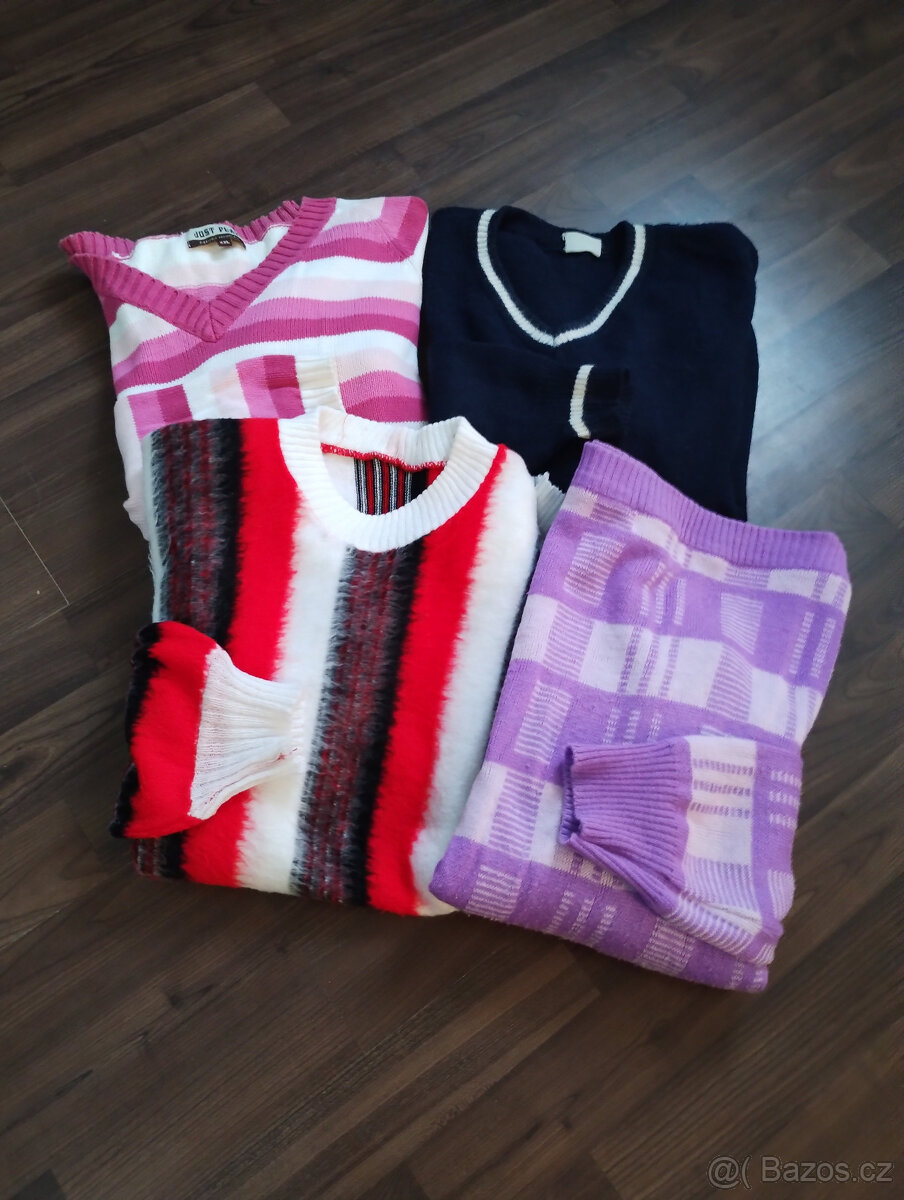 Dámske svetre, jeany, okuliare, 10 kusov spolu, 5,- Euro - 2