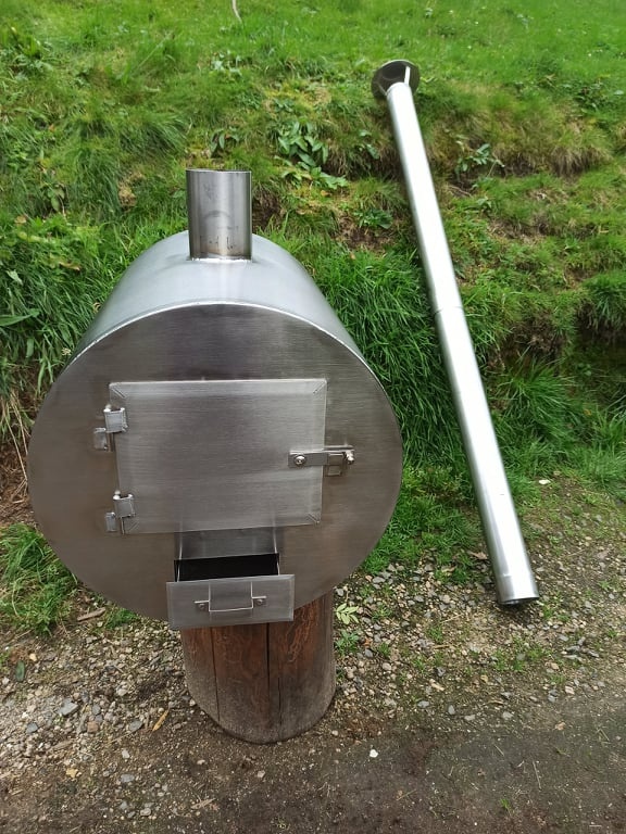 Nerezová kamna na ohřev vody - 2