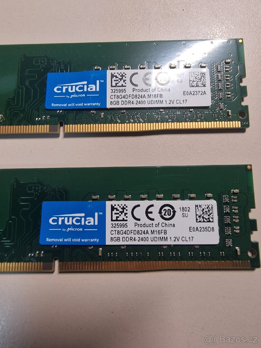 Crucial 16gb DDR4 2400Mhz - 2