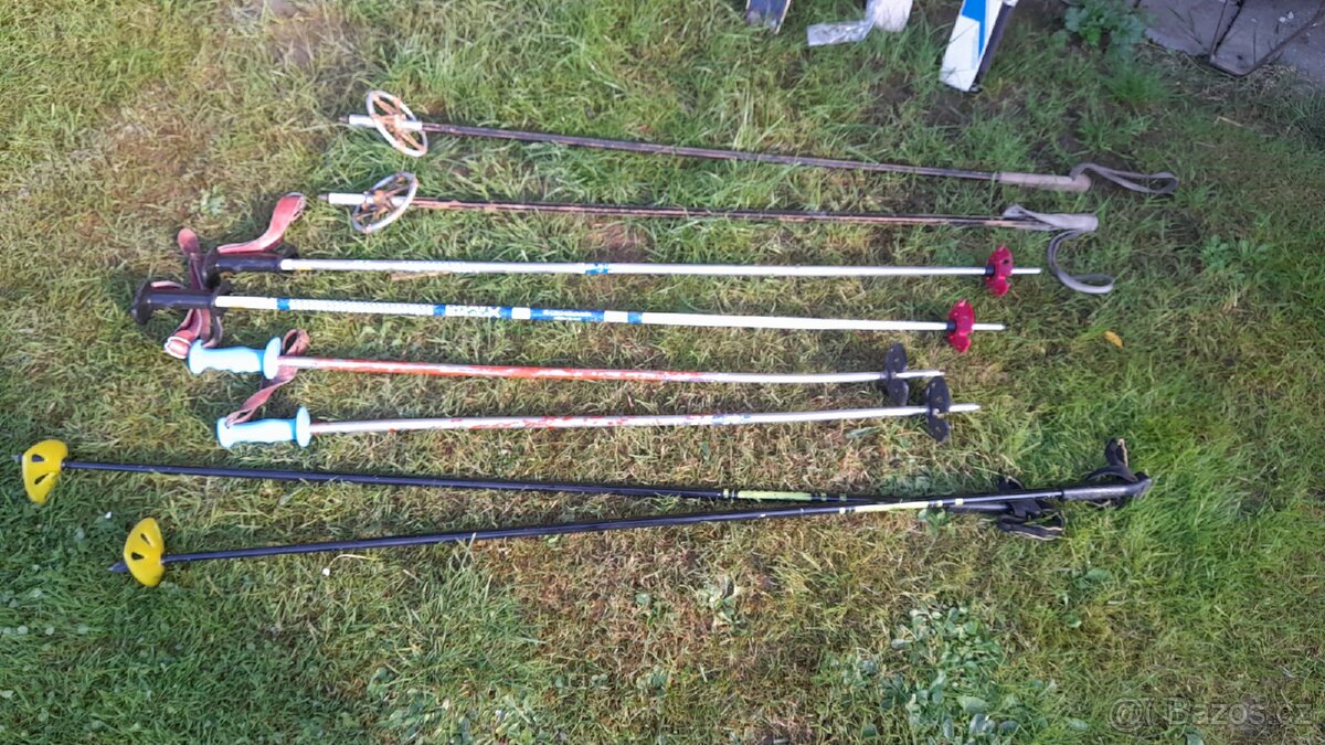 Staré retro lyže, běžky - 2