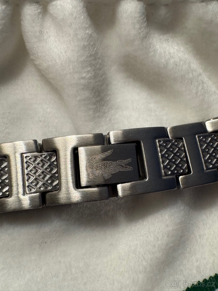 Lacoste ocelový náramek silver + box - 2