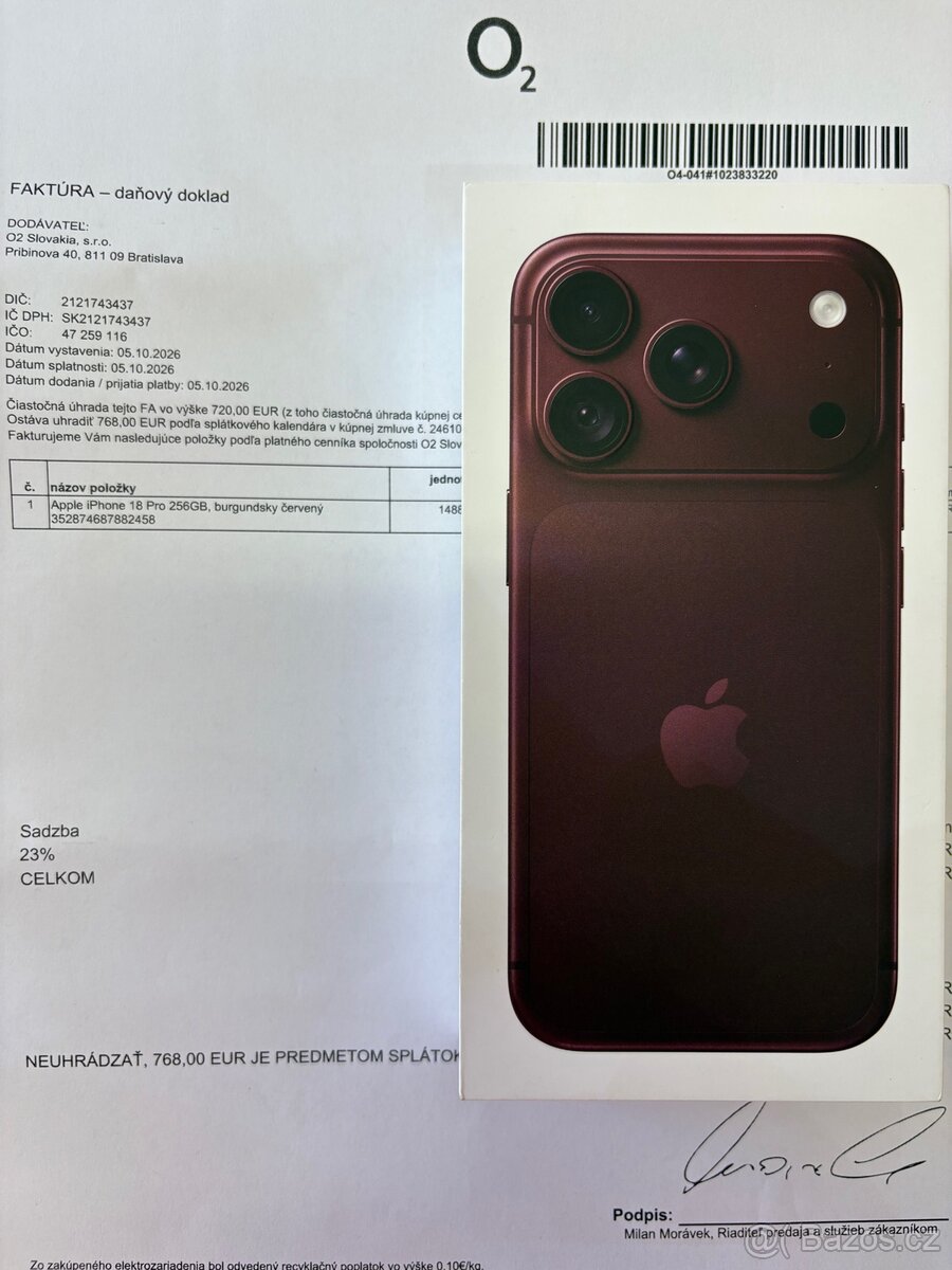 Novy iPhone 18 Pro 256GB,Burgundy - 2