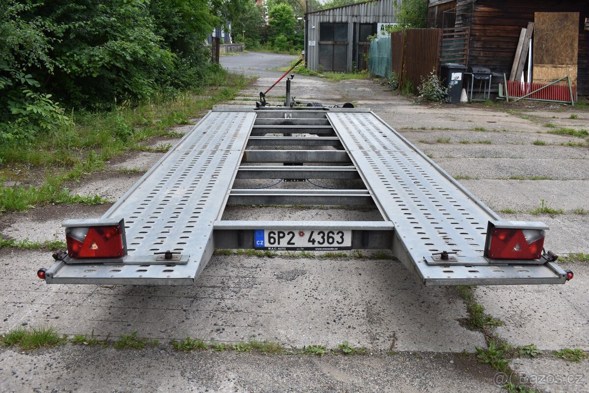 Sklopní přepravník na auta , plato TEMA, STK, 2700kg,r.v2015