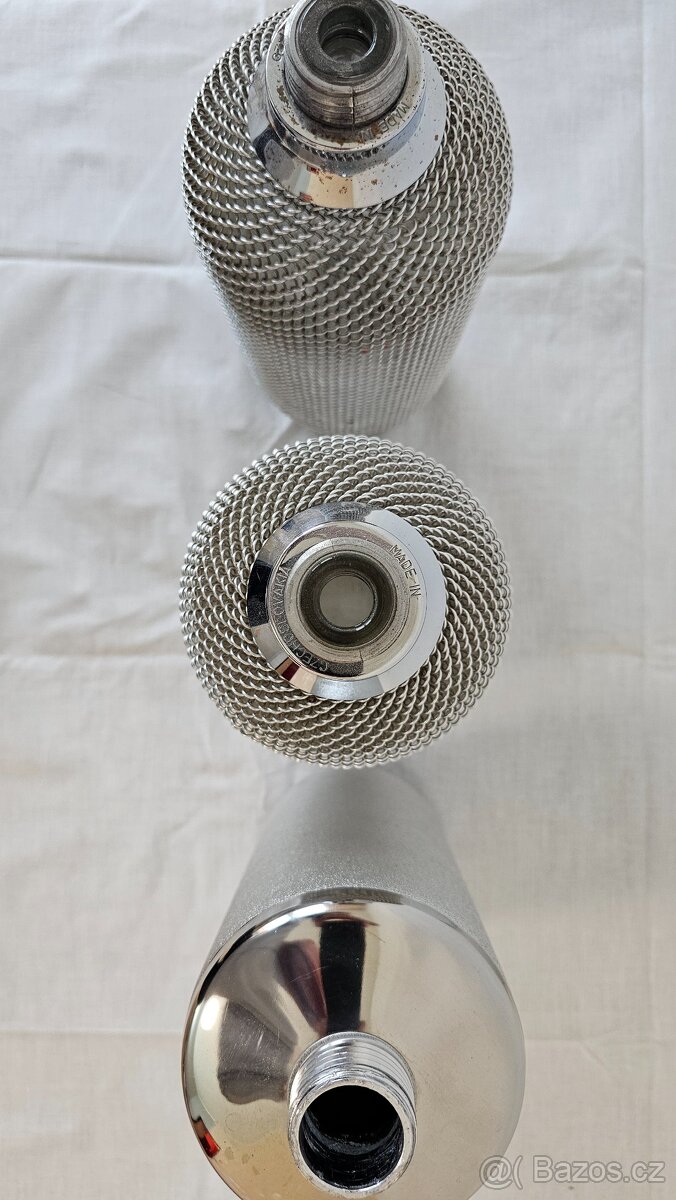 Retro lahve na sifon + příslušenství - 2