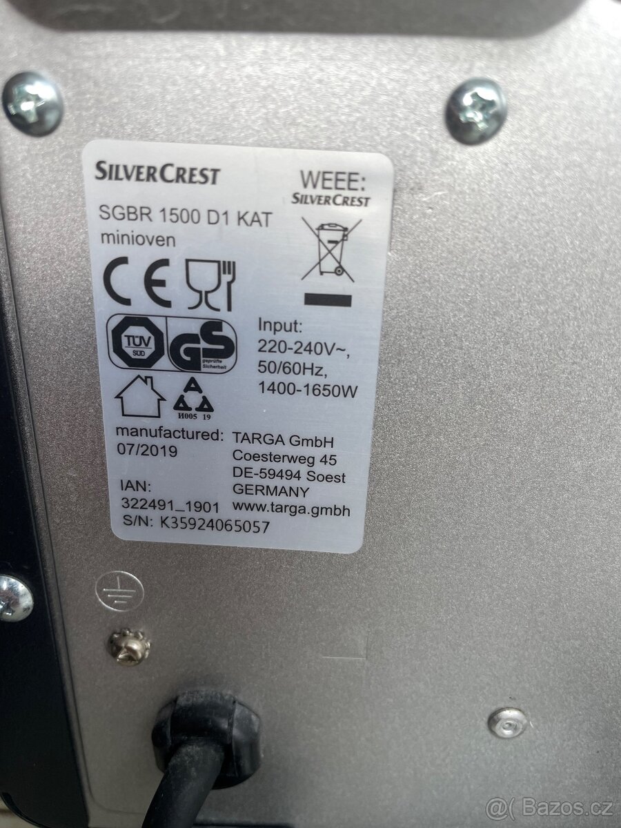 Mini trouba Silvercrest s doplňky - 2