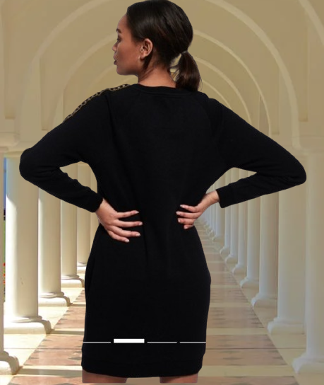 Superdry zdobené teplákové šaty s kapsami - 2