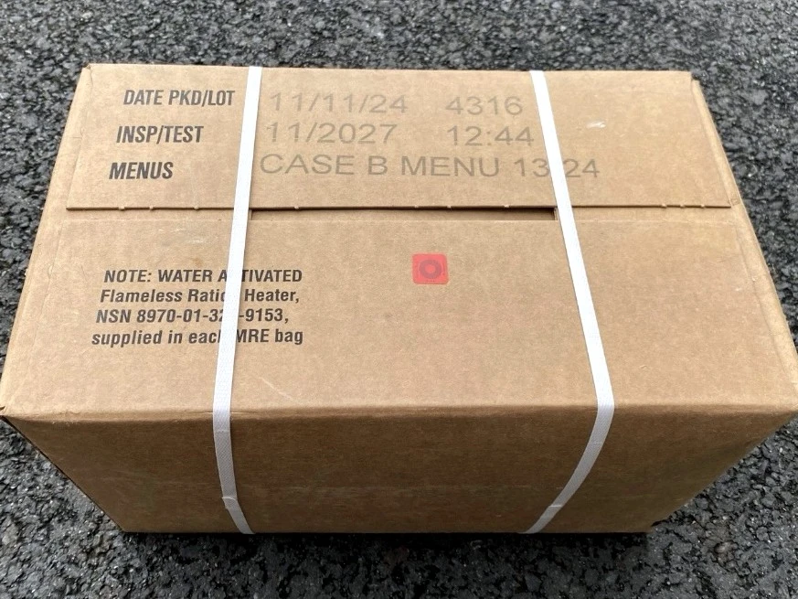 Americké vojenské jídlo MRE – krabice A a B 11/2027 - 2
