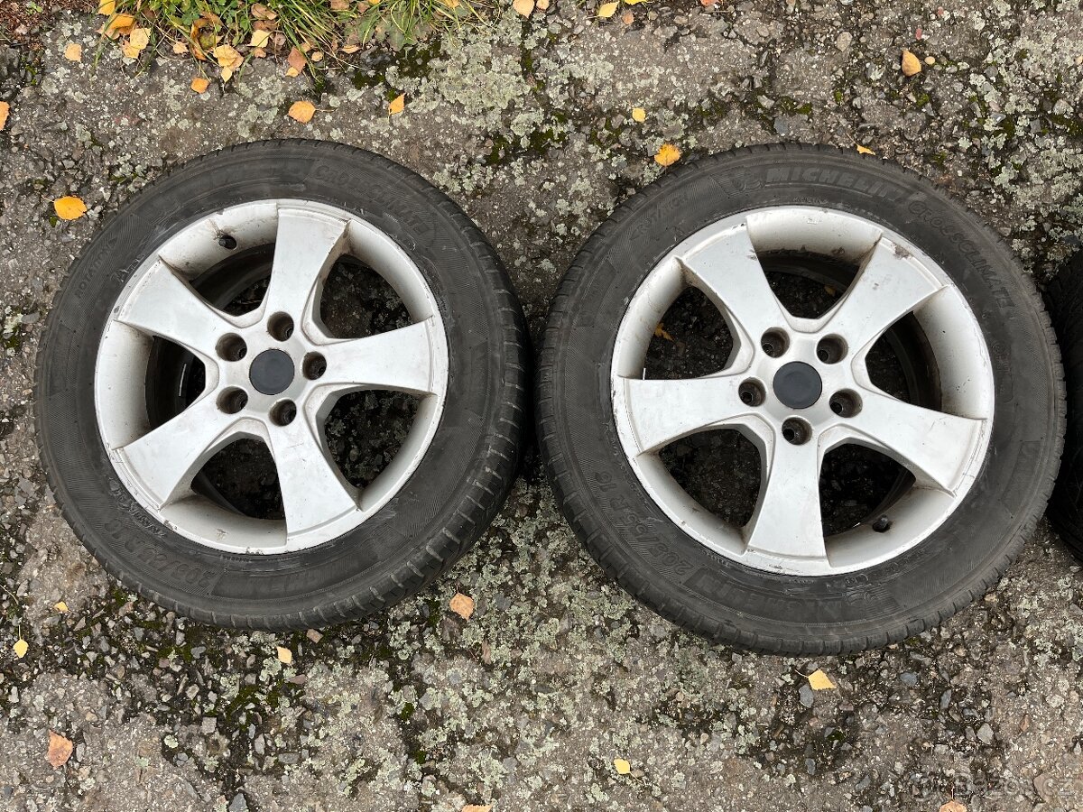 Kola 205/55/16 zimní 2x6mm,2x5mm, 5x112, vw, seat, škoda atd - 2