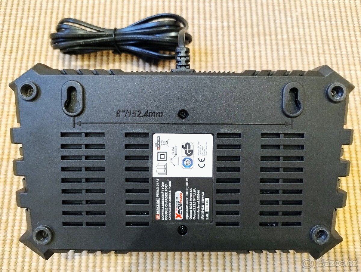 Parkside - Dvojitá rychlonabíječka PDSLG 20 A1 - 2