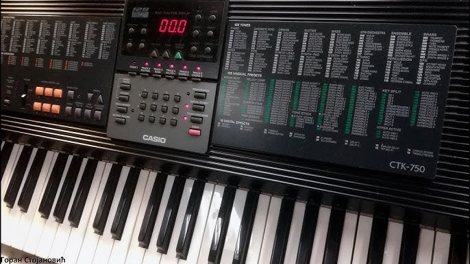 CASIO ctk 750- dynamika úhozu - 2