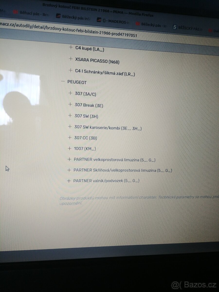 Brzdové kotouče zadní Peugeot Citroen - 2