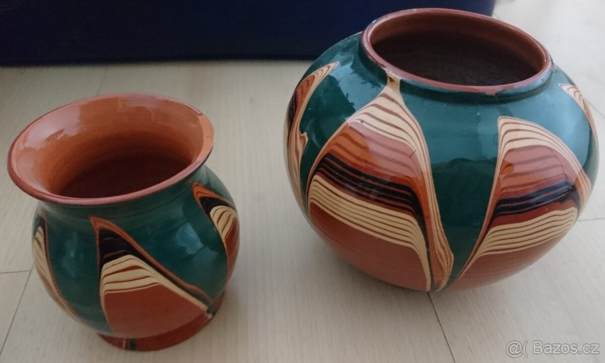Keramický džbán na pivo, vázy - bulharská keramika. - 2
