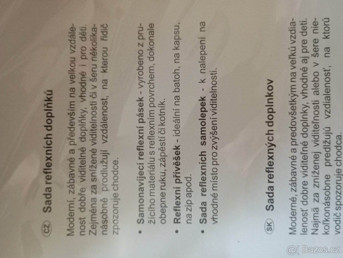 Sada reflexních doplňků - 2