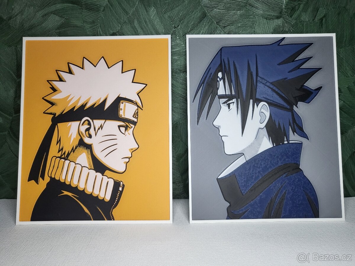 Pevné obrazy Naruto a Sasuke - 2