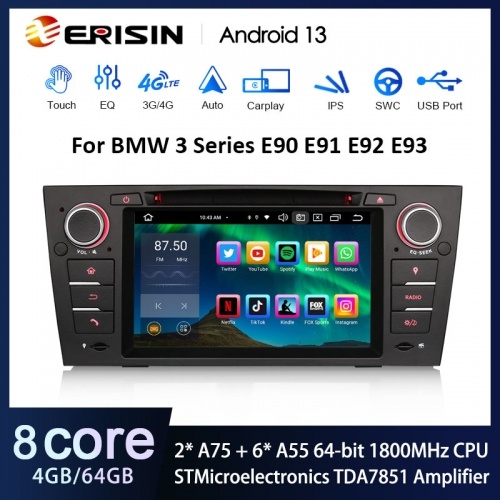 Radio BMW E90 Android Apple CarPlay - 2