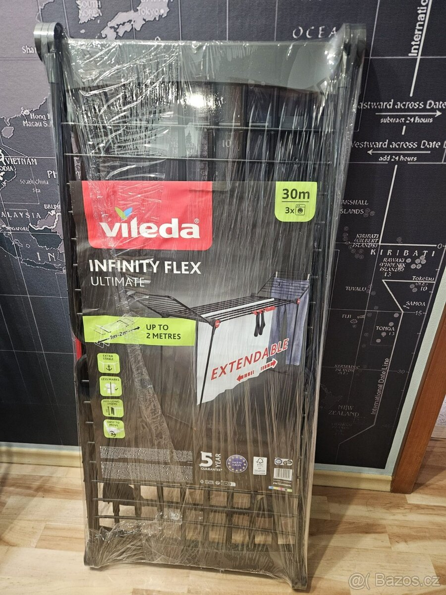 Sušák VILEDA Infinity Flex Black Edition 30 m - 2