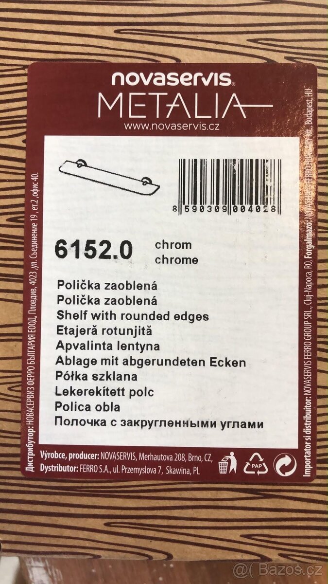 Skleněná police - 2