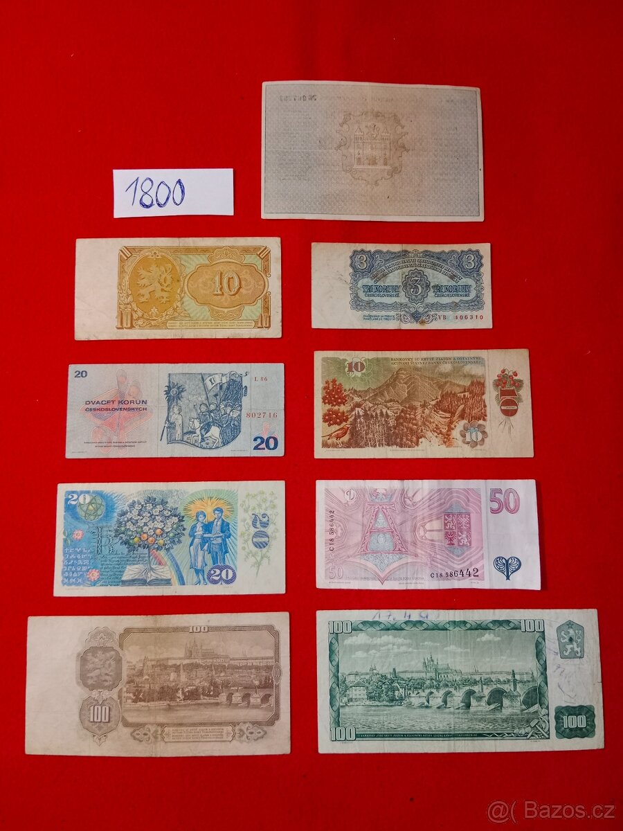 1 ) Československé bankovky - 2