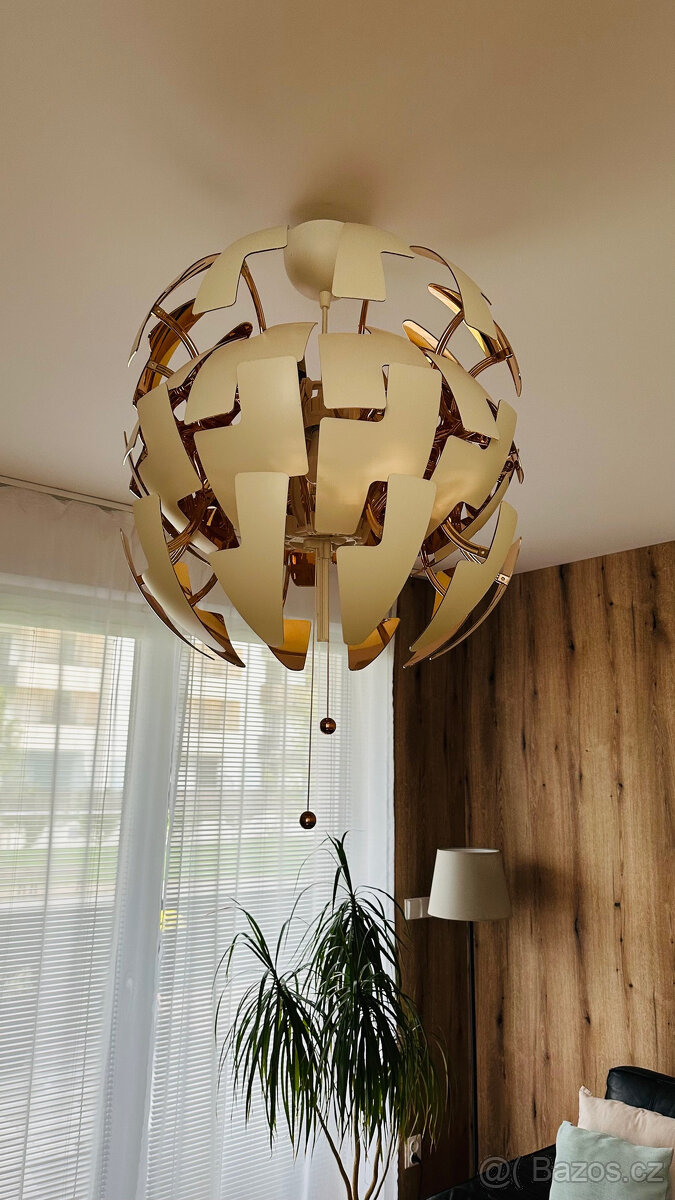 Designový lustr IKEA PS 2014 – 52 cm, bílo-měděný - 2
