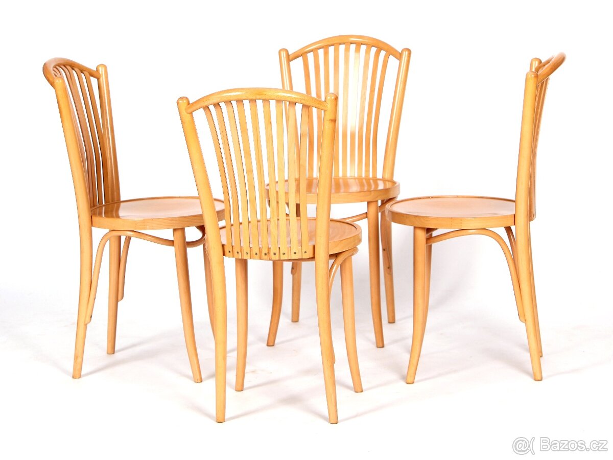 Kvalitní jídelní židle české výroby TON, buk, super stav. - 2